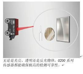 堡盟o200微型光电传感器 可靠检测难测物体